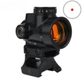 Aluminum Alloy Red Dot Sight for Outdoor Hunting & Shooting Black 1x Magnification Green/Red Illumination
