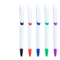Plastic Promotional Pens Sublimation Blank Black Stylo Ballpoint Pen Full Color Logo UV Printing Novelty