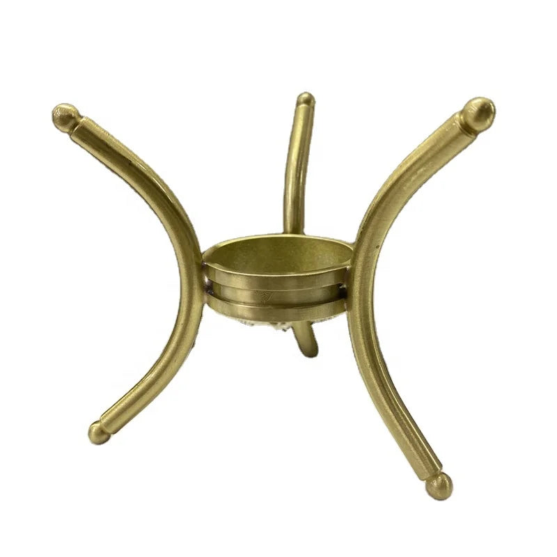 Wholesale crystal sphere stand gold copper metal stand