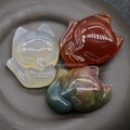 DIY Crystal Jewelry Chakra Stone Crystal Pendant Natural Stone Agate fox Animals Pendant Healing Reiki Necklace