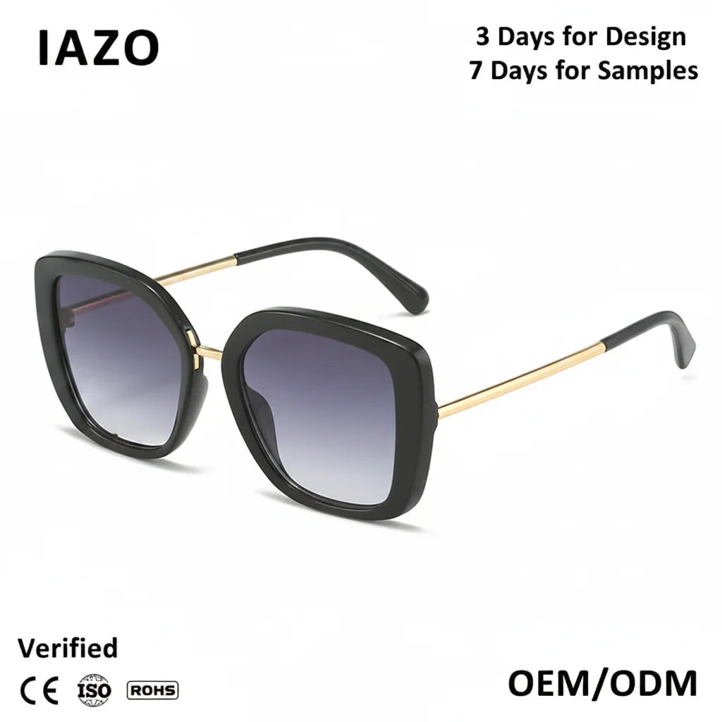 New square Frame Fashion Cat-eye Simple Sun protection 2025 Sunglasses