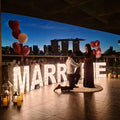 Marry Me Wedding Decor Lights Marquee Letter 4ft Led Big Numbers Giant Light up Letters 3ft Marquee Alphabet Love Letters