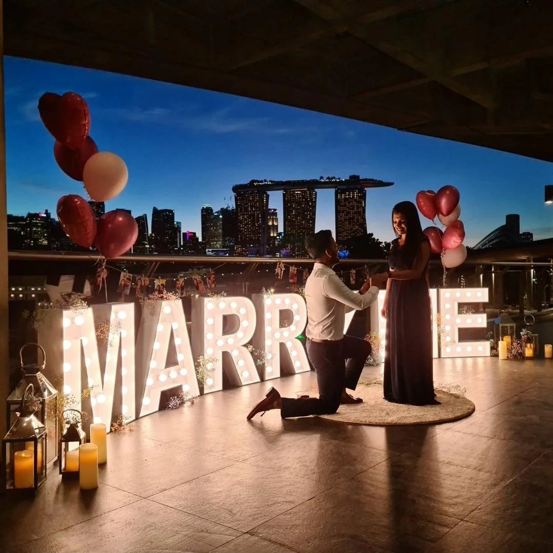 Marry Me Wedding Decor Lights Marquee Letter 4ft Led Big Numbers Giant Light up Letters 3ft Marquee Alphabet Love Letters