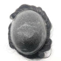 LONGFOR PU Base Struggle Knots Hair Replacement Thin Skin Men Wig Human Hair Toupee