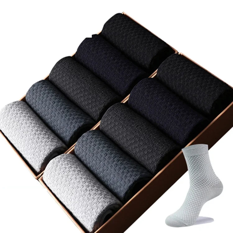 Custom LOGO 100% Bamboo Socks New Black Breathable Deodorant Mens Bamboo  Work Sock Black Bamboo  Blended Sock