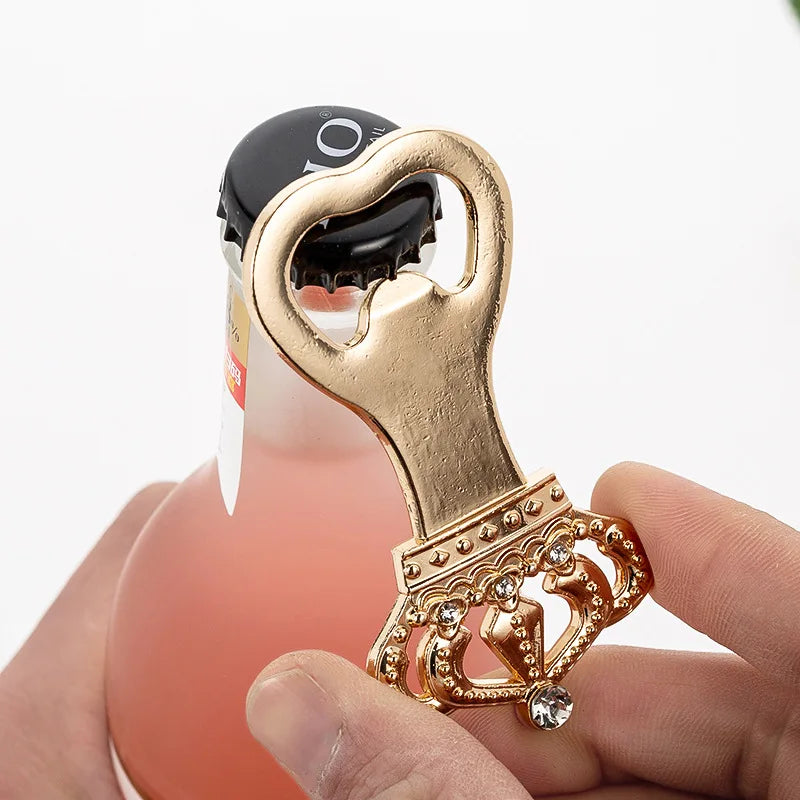 Creative Beer Crown Golden Bottle Opener European and American Personalized Wedding Supplies Practical Return Gifts for Guests