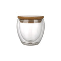 Sublimation Horoscope Double Wall Glass Espresso Double Glass Coffee Mug With Lid