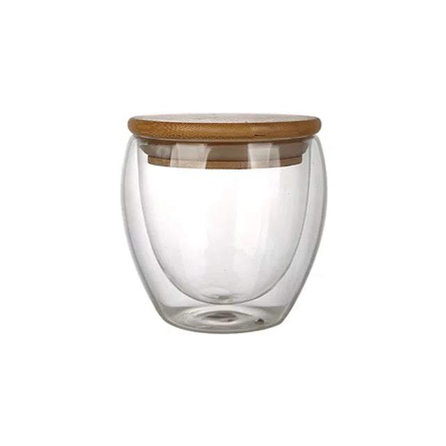 Sublimation Horoscope Double Wall Glass Espresso Double Glass Coffee Mug With Lid
