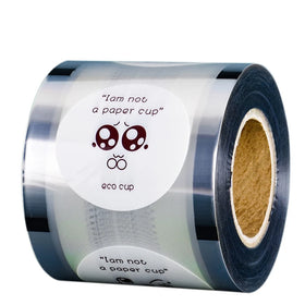LLDPE Soft Translucent Moisture Proof Heat Seal Composite Cup Sealer Model 25 Plastic Film Rolls for Beverage