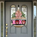 Valentine's Day New Dog Footprints love Door Plate Home Creative Decoration Letters Signs Wall Hanging Decorations