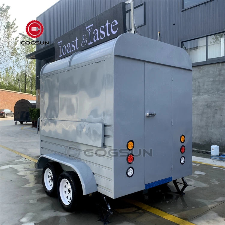 New Design Street Food Vending Trailer Hot Dog Trailer Fast Food Carts Kiosk Food Stall Mobile Bar Trailer