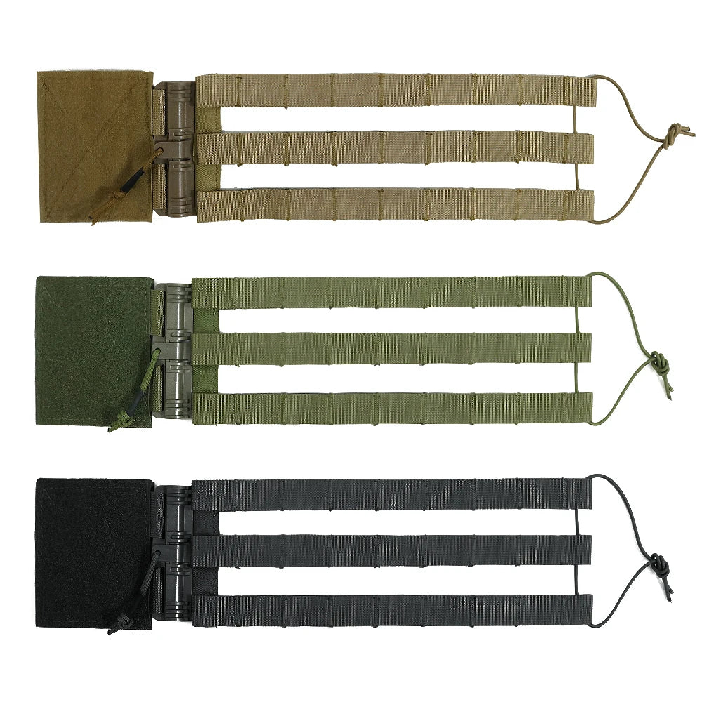 Tactical JPC XPC CPC NCP Vest Molle Fast Fit Mounting Strap Skeletal Cummerbund Side Waist Belt Buckle Set