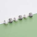 Vintage 925 Sterling Silver Straight Grain Lantern Spacer Beads Antique Silver Charm Beads for Jewelry Making Finding