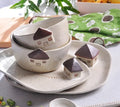 Classic Design Fruit Plate Dessert Salad Bowl and Spoon Set for Children's Dinner Camping and Restaurant Use