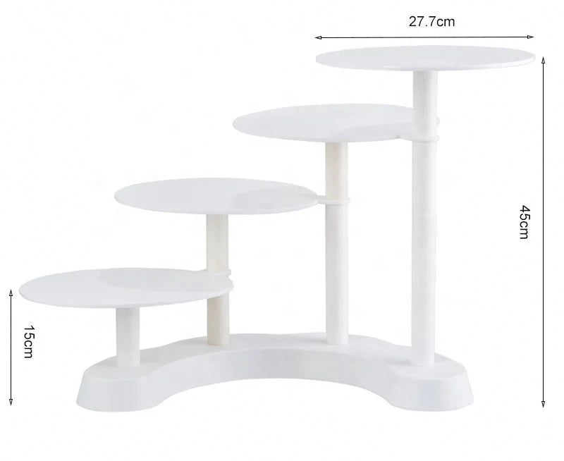 4 Tier Cake Stand Dessert Cupcake Serving Plate Round for Wedding Cake Stand Party for Sale