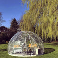 Outdoor Luxury Plastic Small Dome Geodesic Glamping Dome Igloo Tent
