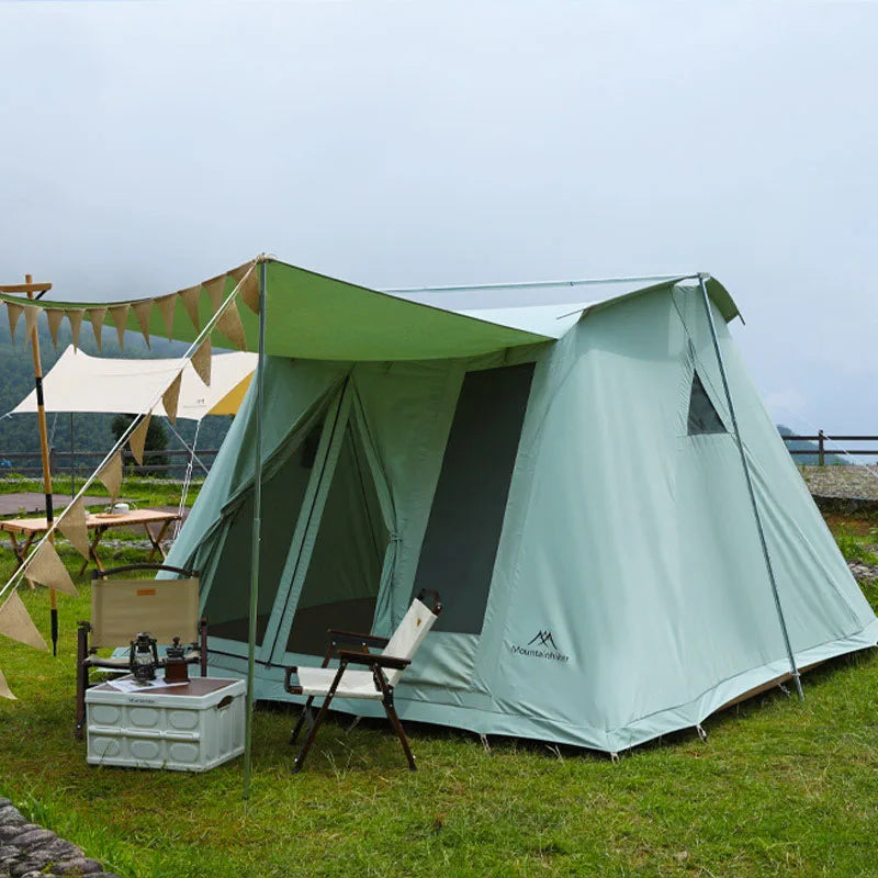 Outdoor Family Camping Tent Thickened Waterproof Sunscreen Living Resort Tent