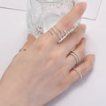 925 Sterling Silver Twist Finger Ring for Women Celtic Knot Infinity Promise Ring Rose Gold Plated Ring