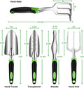C102 5pcs Garden Tool Set With Non-slip Ergonomic Handles Lightweight Aluminum Alloy Rust-proof Durable Gardening Hand Tools