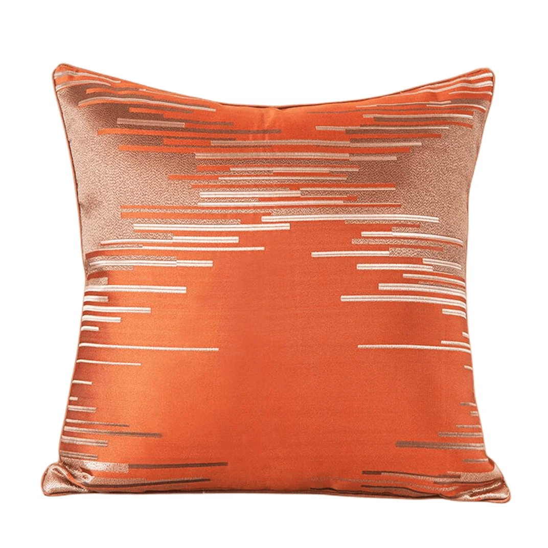 Luxury Jacquard Woven Cushion Covers Wholesale Decorative Square Geometric Pattern Customizable for Hotel & Home Decor