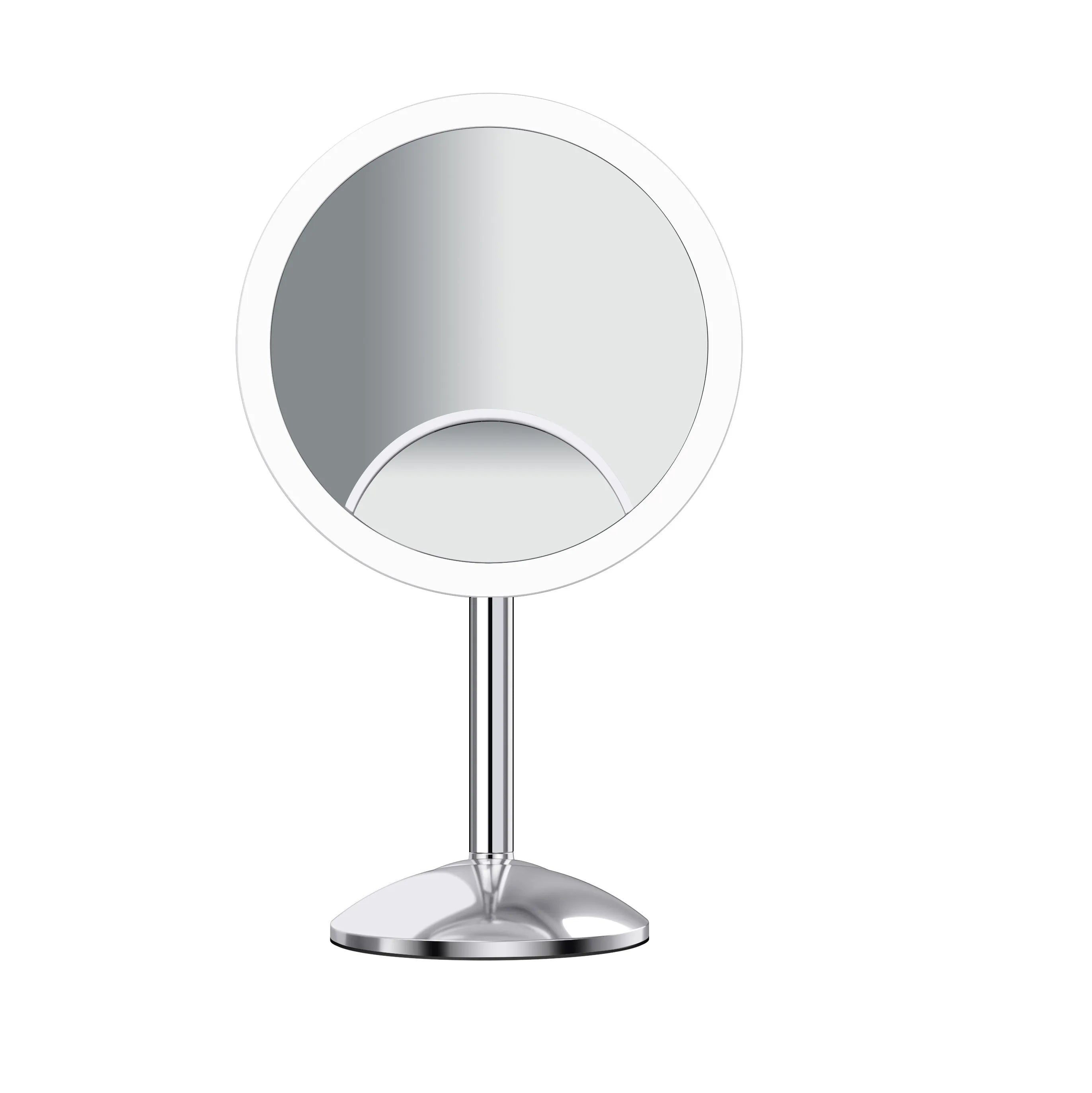 8.5 Inch Single-sided  1X/10x Magnification LED Makeup Mirror with 3-color Lighting