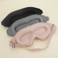 Factory 3D Memory Foam Eye Mask Soft Breathable Eye Shade Cover in Pink and Black With Light Blocking Knit Technique