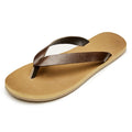 2025 New Fashion Flip Flops Men's Summer Genuine Leather Anti-Slip Sandals Trendy Outdoor Slippers Casual Use Custom Logo