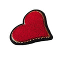 6cm Love Toothbrush Embroidery Red Heart 3D Plush Embroidery Garment Accessories Decorative Patchs