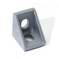Set 4 Silver Black 6/8mm Corner Angle L Brackets 1515 1720 2028 3030 Slot Fasten Connector Wall Bracket Accessories Aluminum