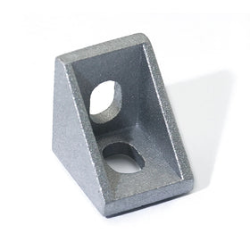 Set 4 Silver Black 6/8mm Corner Angle L Brackets 1515 1720 2028 3030 Slot Fasten Connector Wall Bracket Accessories Aluminum