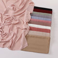 2024 New Ramadan Essential Solid Color Filament European and American Simulated Silk Long Scarf Gauze Scarf for Women