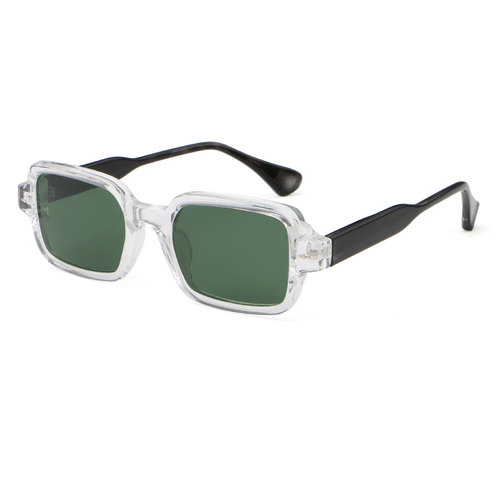 Finewell 669803 Unisex Polarized Sunglasses Men Retro Uv400 Male Square Sun Glasses Women Green Brown 2024 Shades