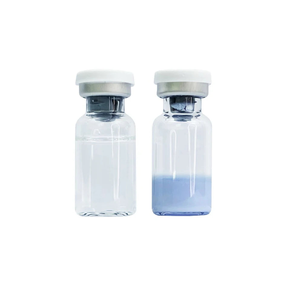 Private Label Blue Copper Peptide Collagen Whiten Booster Serum Anti Aging Skin Repairing Freeze-dried Lyopholized Serum Set