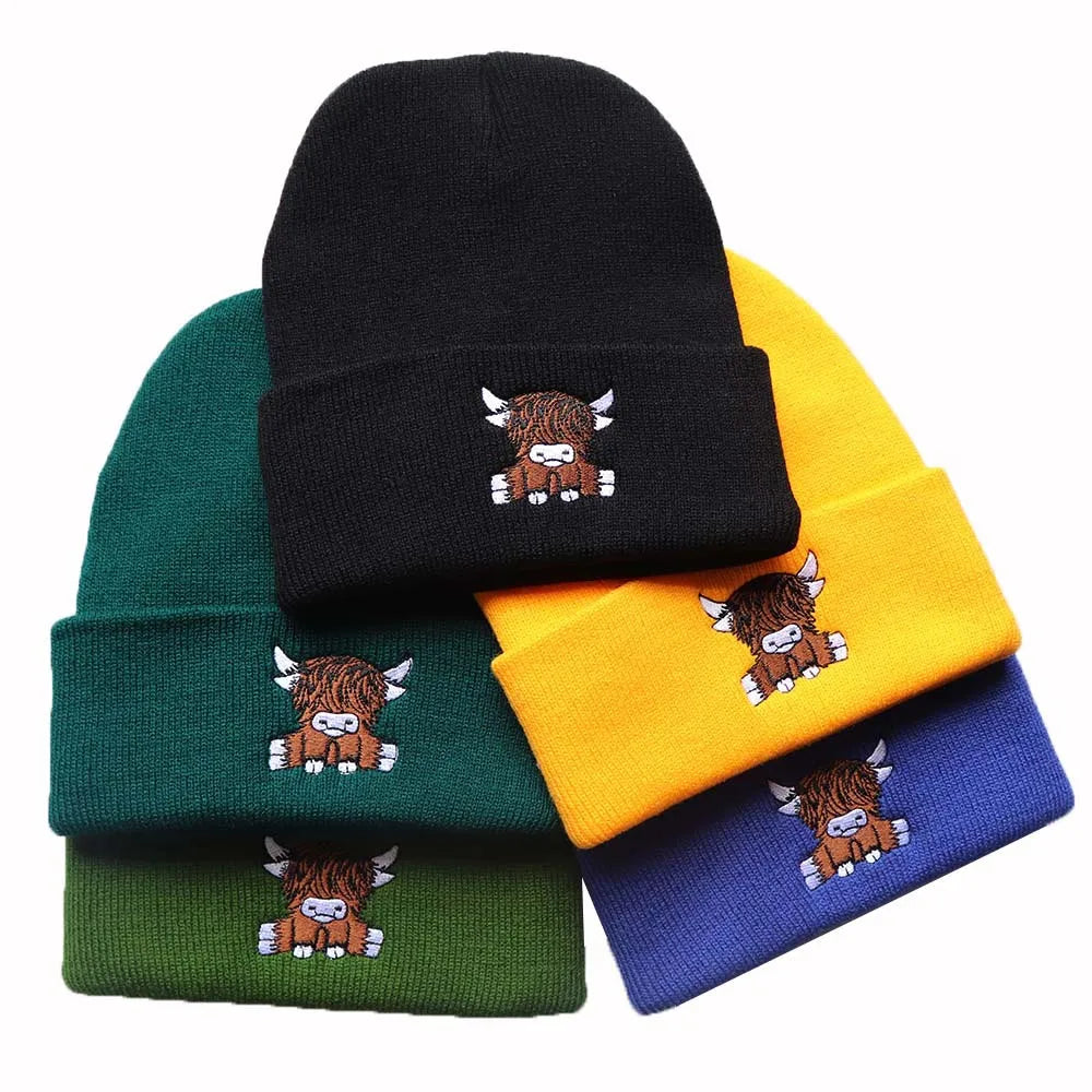 2025 Trendy Classic Knit Beanie Hat 100% Cotton Custom Embroidery Logo Winter Colors for Travel