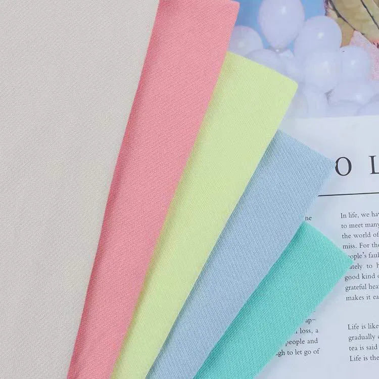High Quality Factory Jersey Dobby Twill Knitted Fabric 100% Cotton Breathable Windproof Stretch for Outdoor Shirt Dress Material
