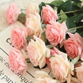 Factory Wholesale Long 71cm Latex Rose Single Artificial Flower Real Touch Rose Flower for Wedding Decoration