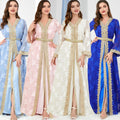 EID Robe Dubai Turkey Crystal Abaya Turkish Solid Color Simple Kaftan Plain Abaya Women
