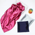 Wholesale Skin-friendly 60x60cm Soft Satin Head Neck Scarfs Custom Solid Colors Lightweight Silky Bandanas for Women Outdoor