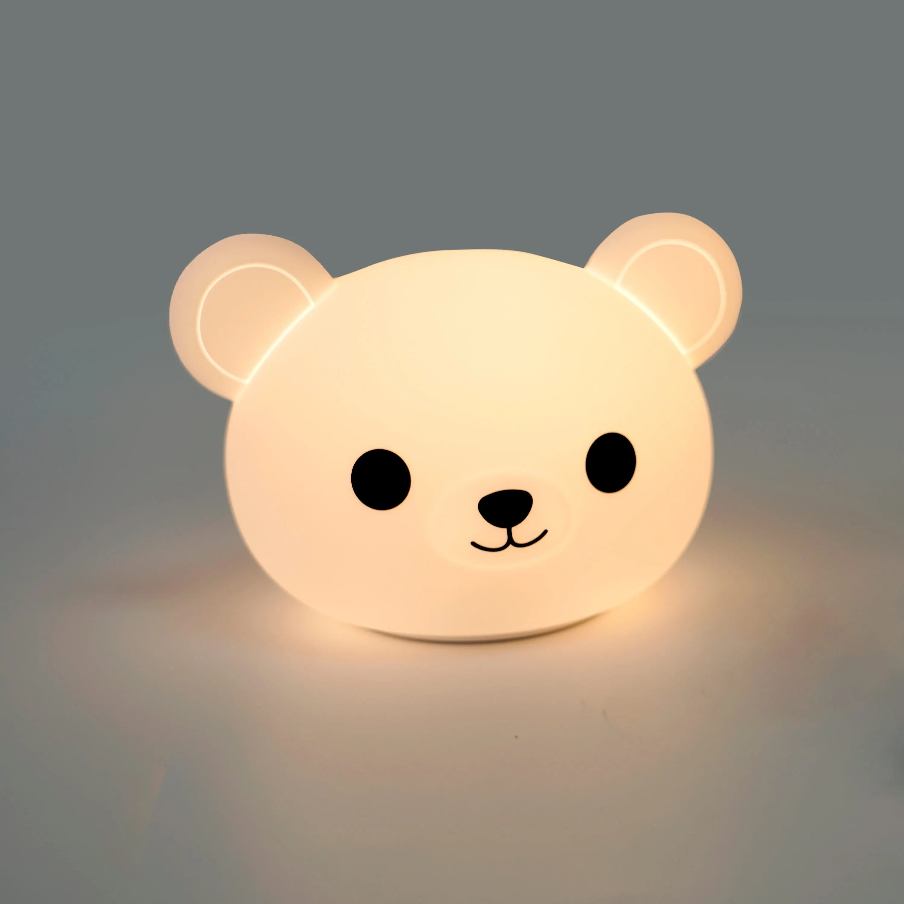 Silicone Contemporary LED Night Light with Touch Control Rechargeable for Bedroom Use-Customizable Colors