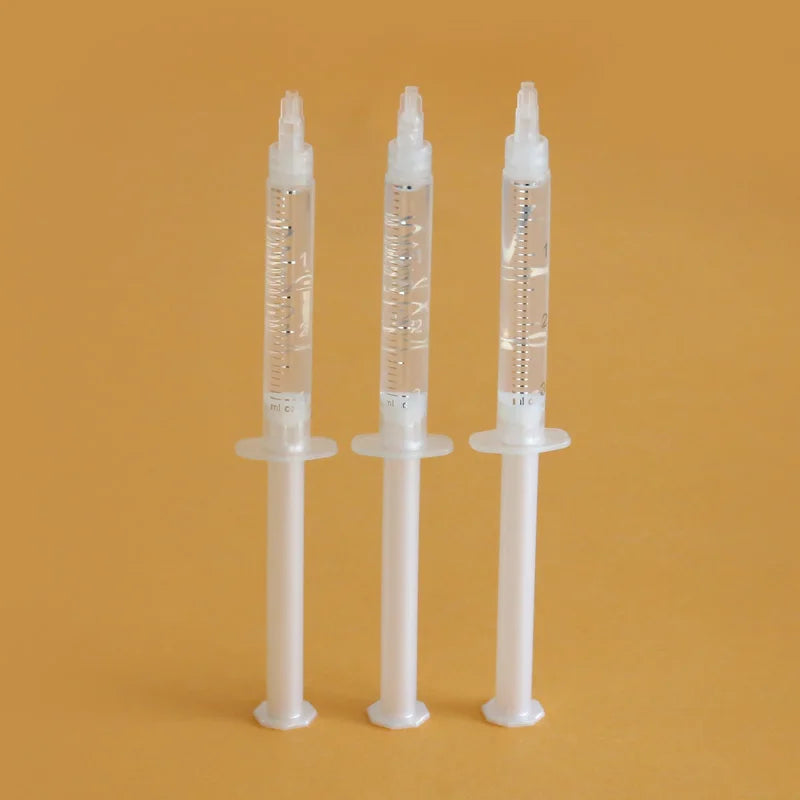 3ml/5ml/10ml Teeth Whitening Syringe Gel 35% Carbiamde Peroxide USA Hot Sell 25% HP EU PAP+ 20% Tooth Bleaching Gel
