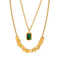 Personality Design Fashion Trend Stainless Steel 18K Gold Plated Chains Jewelry Necklace for Women