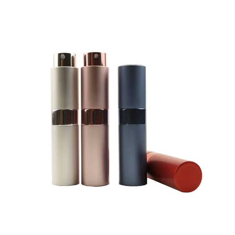 Portable Mini Pocket Aluminum Perfume Bottle 8ml 10ml 15ml Sizes Wholesale Refillable Pump Sprayer Glass Inner