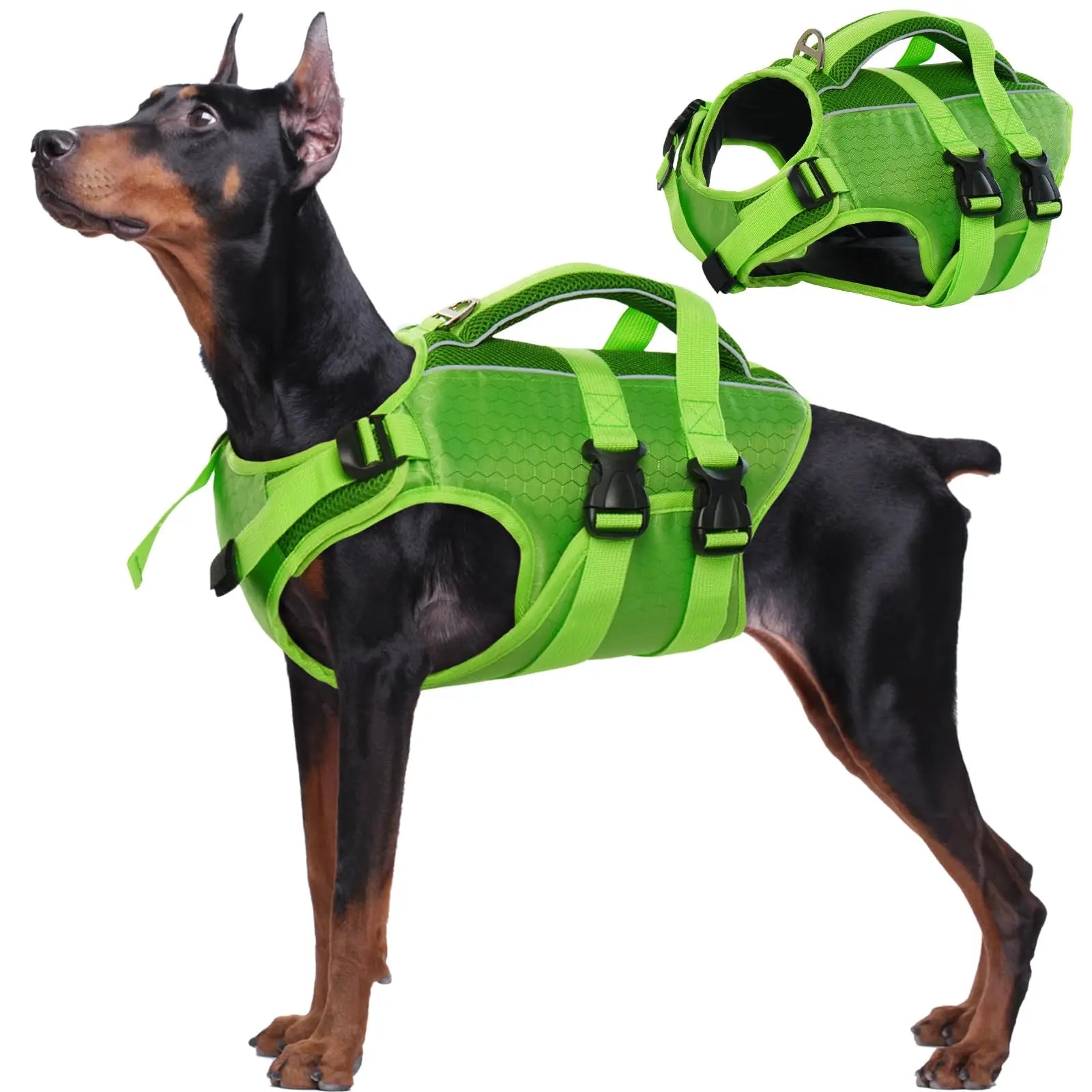 Personalized Solid Pattern Dog Leather Collar and Iron Satin Leash Set with Pu Leather Durable Training Design