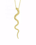 New Fine Jewelry 925 Sterling Silver Snake Pendant Necklace Women 18K Gold Plated Silver Necklace Jewelry Wholesale