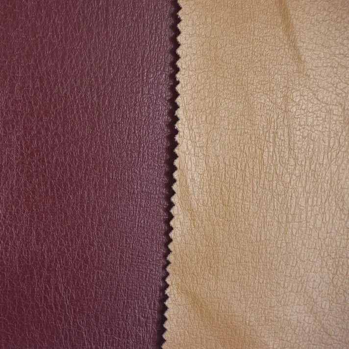 Thin PU Synthetic Leather for Garment Jackets Exquisite Pattern Polyester Coat Backing Leather