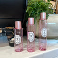 Custom 100ml 120ml 150ml Pink Rose Gold Disc Cap Lotion Toner Bottle with Pump Sprayer for Shampoo Conditioner 4oz Pink Bottle