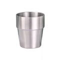 High Quality Cold Drink Cup 304 Stainless Steel Water Cup Reusable Double Layer Anti Scald Anti Drop Milk Coffee Beer Cup 300ml