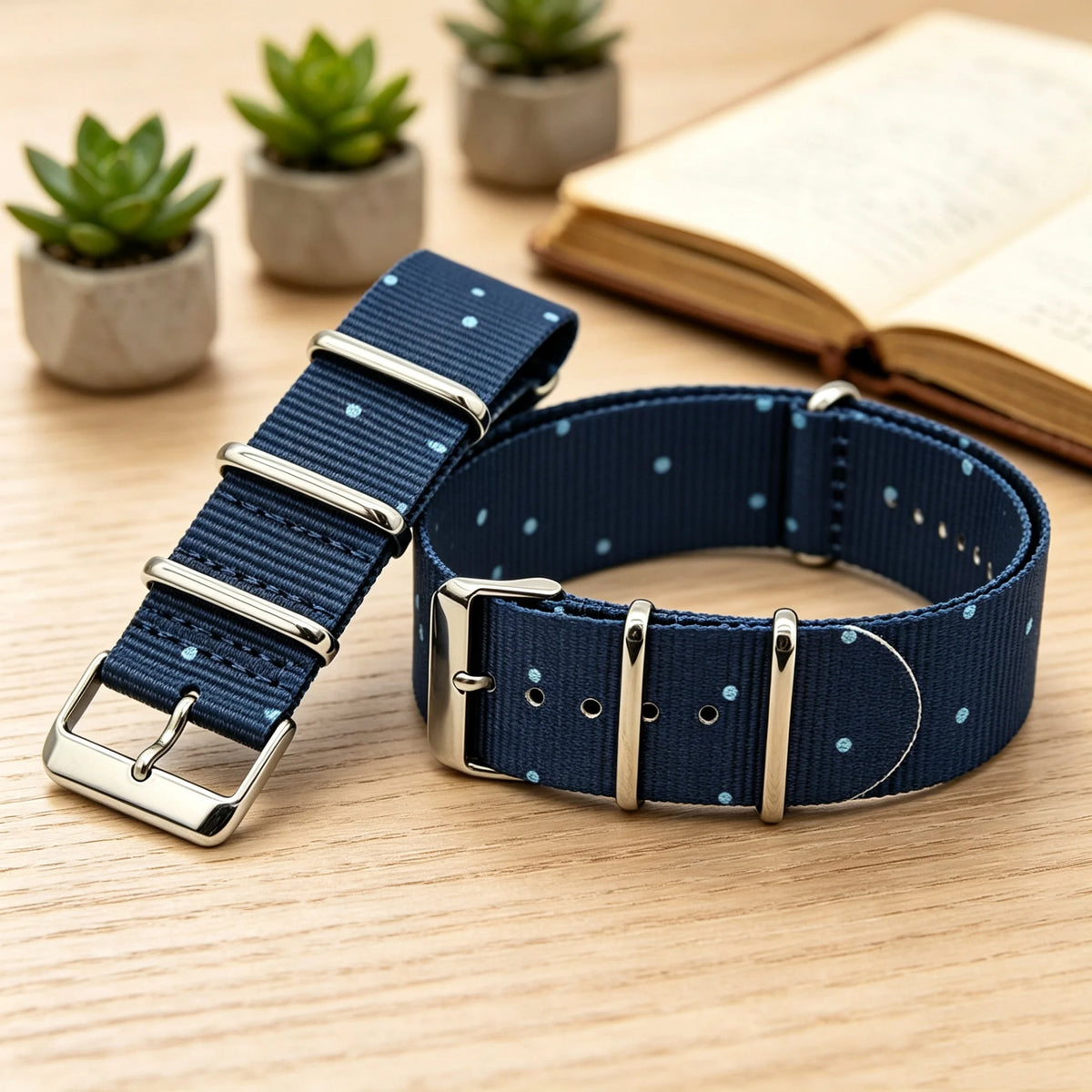Fashion Sport Integrated Woven Watch Band Flower Print Replacement Fabric Wrist Nylon Watch Strap 18/20/22mm