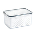 Fresh Vegetable Fruit Storage Box Fridge Organizer Drain Basket 10kg Load Capacity for Household Kitchen Pantry Storage