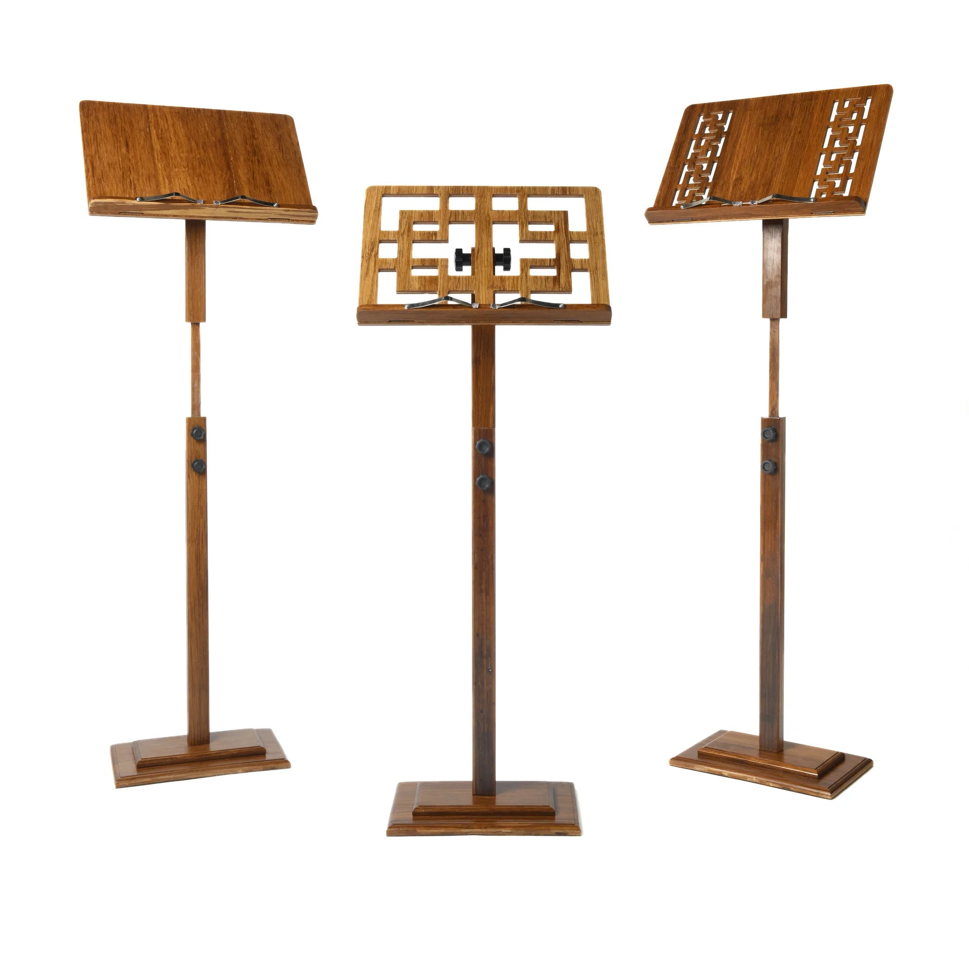 2020 New Bamboo-wood Elevating Musical Instrument Adjustable Music Stand for Solid Wood Elevating Wooden Stand Music